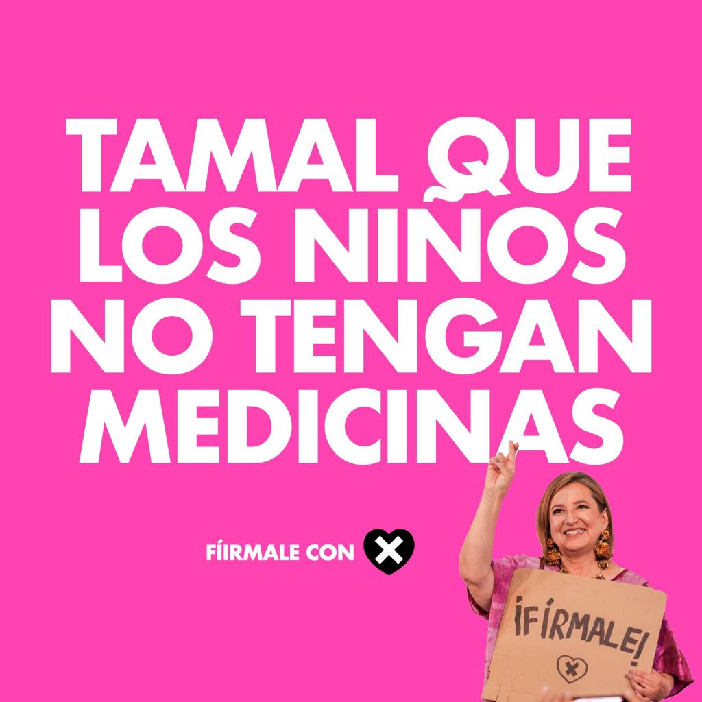 TAMAL que los niños no tengan medicinas