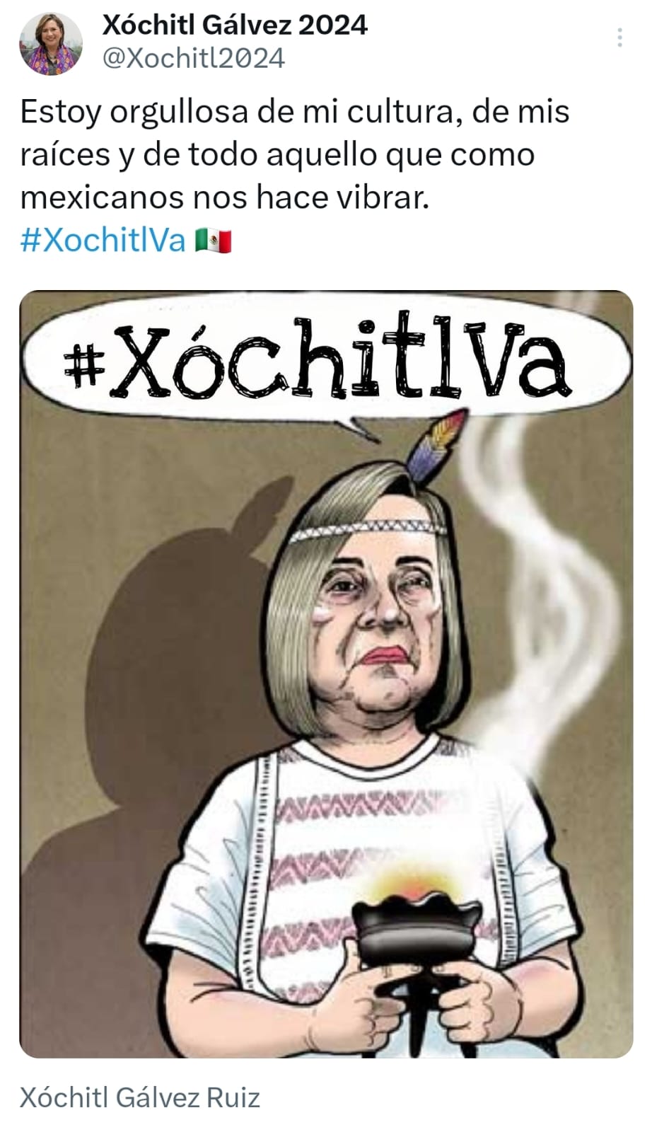 Edicion de Xóchitl Va a Cartón de El Fisgon en La Jornada