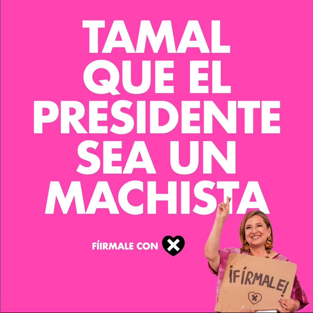 TAMAL que el presidente sea un Machista