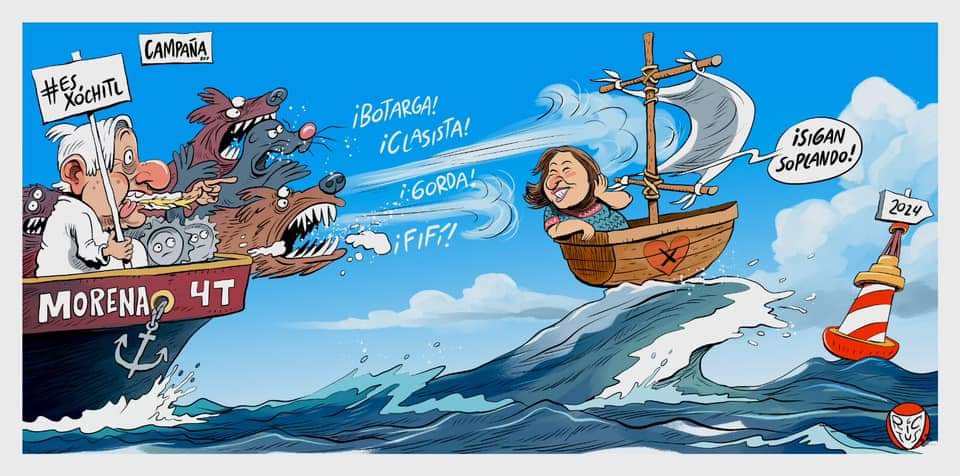 Cartón Rictus - AMLO Es Xóchitl